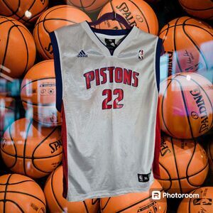 Adidas Detroit Pistons T. Prince Size XL Boys 18-20 (OS-114)‎